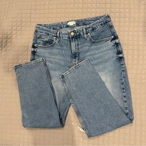 Good American Straight Leg, Distressed Jeans